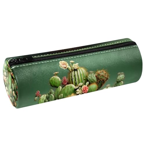 VAPOKF Grüner Kaktus-Topf aus PU-Leder, Stifteetui, Münzbörse, Kosmetiktasche für Studenten, Schreibwaren, Schule, Arbeit, Büro, Aufbewahrung, multi, 20x6.3cm/7.9x2.5in, Federmäppchen VAPOKF Grüner Kaktus-Topf aus PU-Leder, Stifteetui, Münzbörse, Kosmetiktasche für Studenten, Schreibwaren, Schule, Arbeit, Büro, Aufbewahrung, multi, 20x6.3cm/7.9x2.5in, Federmäppchen von VAPOKF