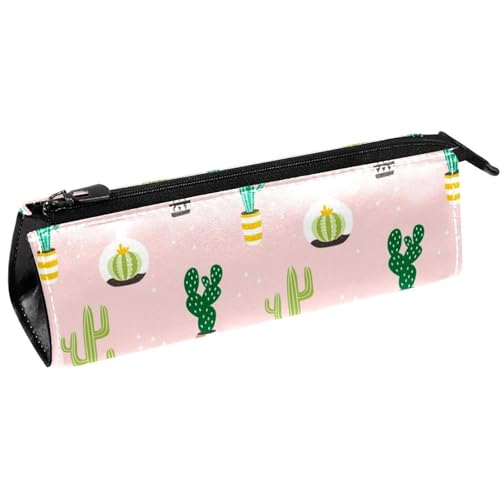 VAPOKF Kaktuspflanzen Stifttasche Schreibwaren Beutel Bleistift Tasche Kosmetiktasche Kompakte Reißverschlusstasche, multi, 5.5 ×6 ×20CM/2.2x2.4x7.9 in, Taschen-Organizer von VAPOKF