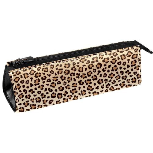 VAPOKF Leopard Paw Prints Stifttasche Schreibwaren Beutel Bleistift Tasche Kosmetiktasche Tasche Kompakte Reißverschlusstasche, multi, 5.5 ×6 ×20CM/2.2x2.4x7.9 in, Taschen-Organizer von VAPOKF