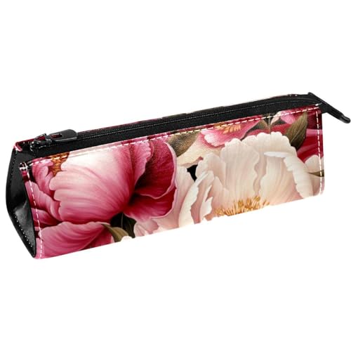 VAPOKF Stiftetasche mit Rosenblüte, Schreibwarenbeutel, Kosmetiktasche, kompakte Reißverschlusstasche, multi, 5.5 ×6 ×20CM/2.2x2.4x7.9 in, Taschen-Organizer von VAPOKF