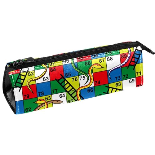 VAPOKF Stifttasche mit Schlangen-Motiv und Zahlen, Schreibwaren, Bleistifttasche, Kosmetiktasche, kompakte Reißverschlusstasche, multi, 5.5 ×6 ×20CM/2.2x2.4x7.9 in, Taschen-Organizer von VAPOKF