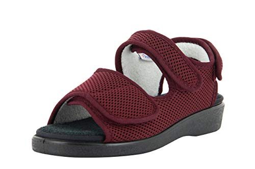 VAROMED Genf Gesundheitssandalen Bordeaux Rot I Gr. 43 I Orthopädische Schuhe Damen & Herren I Schuhe für geschwollene Füße I Sandalen mit Wechselfußbett I Made in Germany VAROMED Genf Gesundheitssandalen Bordeaux Rot I Gr. 43 I Orthopädische Schuhe Damen & Herren I Schuhe für geschwollene Füße I Sandalen mit Wechselfußbett I Made in Germany von VAROMED