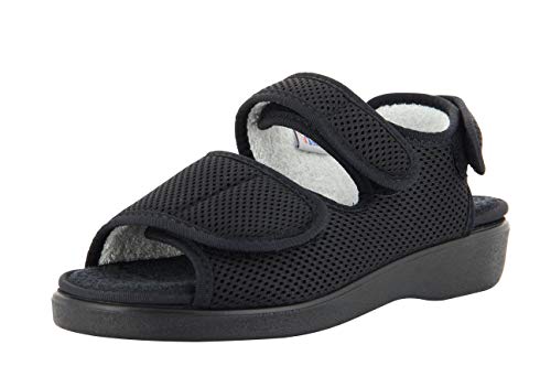 VAROMED Genf Gesundheitssandalen Schwarz I Gr. 38 I Orthopädische Schuhe Damen & Herren I Schuhe für geschwollene Füße I Sandalen mit Wechselfußbett I Made in Germany VAROMED Genf Gesundheitssandalen Schwarz I Gr. 38 I Orthopädische Schuhe Damen & Herren I Schuhe für geschwollene Füße I Sandalen mit Wechselfußbett I Made in Germany von VAROMED
