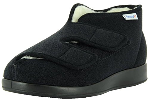 VAROMED Genua Winter Gesundheitsschuhe Damen & Herren Schwarz I Gr. 48 I Warm gefütterte orthopädische Schuhe für geschwollene Füße I Wechselfußbett I Made in Germany VAROMED Genua Winter Gesundheitsschuhe Damen & Herren Schwarz I Gr. 48 I Warm gefütterte orthopädische Schuhe für geschwollene Füße I Wechselfußbett I Made in Germany von VAROMED