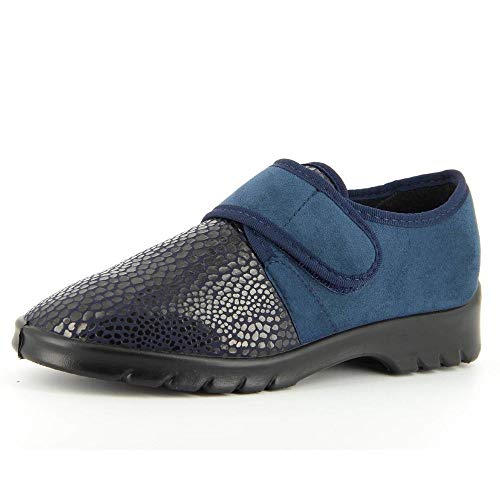 VAROMED Strasbourg Orthopädische Stretchschuhe Damen I Marine I Gr. 43 I Klett Damen-Stretchschuhe für sensible Füße I Fußentlastend, mit Wechselfußbett I Made in Germany VAROMED Strasbourg Orthopädische Stretchschuhe Damen I Marine I Gr. 43 I Klett Damen-Stretchschuhe für sensible Füße I Fußentlastend, mit Wechselfußbett I Made in Germany von VAROMED