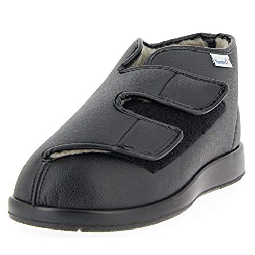 VAROMED London Winter Gesundheitsschuhe Damen & Herren Schwarz I Gr. 44 I Mit Schurwolle warm gefütterte orthopädische Schuhe für geschwollene Füße I Made in Germany VAROMED London Winter Gesundheitsschuhe Damen & Herren Schwarz I Gr. 44 I Mit Schurwolle warm gefütterte orthopädische Schuhe für geschwollene Füße I Made in Germany von VAROMED