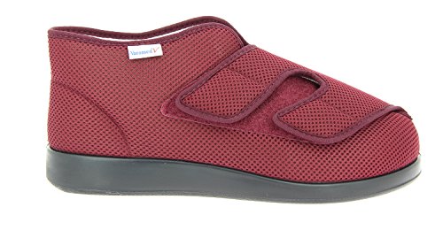 VAROMED Genua-F 60920-03F Unisex-Erwachsene Damen Herren Hausschuhe, Therapieschuhe, Verbandschuhe mit extra Weichschaumfussbett bordo, EU 43 VAROMED Genua-F 60920-03F Unisex-Erwachsene Damen Herren Hausschuhe, Therapieschuhe, Verbandschuhe mit extra Weichschaumfussbett bordo, EU 43 von VAROMED