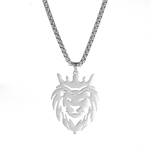 Löwenkopf Anhänger Halskette Löwe Charm Halskette Vintage Herren Edelstahl Löwenkopf Halskette Löwe Statement Halskette Tier Hollow Anhänger Halskette Choker Schmuck Geschenke für Männer Frauen Löwenkopf Anhänger Halskette Löwe Charm Halskette Vintage Herren Edelstahl Löwenkopf Halskette Löwe Statement Halskette Tier Hollow Anhänger Halskette Choker Schmuck Geschenke für Männer Frauen von VASSAGO