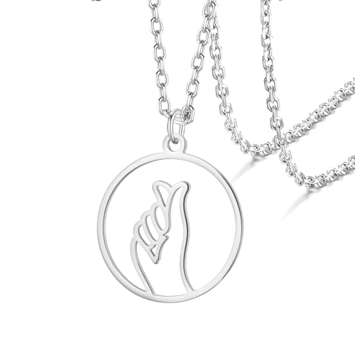 VASSAGO ASL Halskette für Damen und Herren, Edelstahl, "I Love You", Handzeichen, Sprachanhänger, amerikanische Zeichensprache, Schmuck, Mode-Accessoires, kreatives Geschenk, Adjustable, Edelstahl, VASSAGO ASL Halskette für Damen und Herren, Edelstahl, "I Love You", Handzeichen, Sprachanhänger, amerikanische Zeichensprache, Schmuck, Mode-Accessoires, kreatives Geschenk, Adjustable, Edelstahl, von VASSAGO