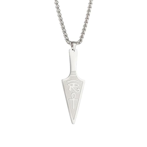 VASSAGO Ankh Halskette Auge des Horus Halskette Pfeilspitze Anhänger Halskette Ankh Kreuz Halskette für Männer Frauen Speer Halsketten Ägyptischer Schutz Schmuck, Edelstahl VASSAGO Ankh Halskette Auge des Horus Halskette Pfeilspitze Anhänger Halskette Ankh Kreuz Halskette für Männer Frauen Speer Halsketten Ägyptischer Schutz Schmuck, Edelstahl von VASSAGO