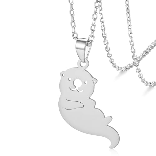 VASSAGO Seeotter Halskette für Frauen Männer Niedliche Tier Anhänger Halskette Otter Liebhaber Geschenke für Freund Familie VASSAGO Seeotter Halskette für Frauen Männer Niedliche Tier Anhänger Halskette Otter Liebhaber Geschenke für Freund Familie von VASSAGO