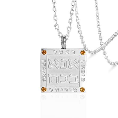 VASSAGO Erzengel-Halskette für Damen und Herren, Edelstahl, Michael Gabriel, Raphael, Uriel, Hebräisch, jüdischer religiöser Schmuck, Adjustable, Edelstahl, Kein Edelstein VASSAGO Erzengel-Halskette für Damen und Herren, Edelstahl, Michael Gabriel, Raphael, Uriel, Hebräisch, jüdischer religiöser Schmuck, Adjustable, Edelstahl, Kein Edelstein von VASSAGO