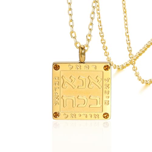 VASSAGO Erzengel-Halskette für Damen und Herren, Edelstahl, Michael Gabriel, Raphael, Uriel, Hebräisch, jüdischer religiöser Schmuck, Einheitsgröße, Edelstahl, Kein Edelstein VASSAGO Erzengel-Halskette für Damen und Herren, Edelstahl, Michael Gabriel, Raphael, Uriel, Hebräisch, jüdischer religiöser Schmuck, Einheitsgröße, Edelstahl, Kein Edelstein von VASSAGO