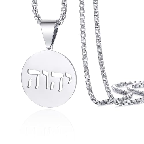 VASSAGO Hebräische Halskette YHVH YHWH Jehova Anhänger Tetra gramm Gott nennt Halsketten Chanukka Amulett Religiöser Glaube Segen Schmuck Geschenke für Männer Frauen (S-Hebräische YHWH Halskette) VASSAGO Hebräische Halskette YHVH YHWH Jehova Anhänger Tetra gramm Gott nennt Halsketten Chanukka Amulett Religiöser Glaube Segen Schmuck Geschenke für Männer Frauen (S-Hebräische YHWH Halskette) von VASSAGO