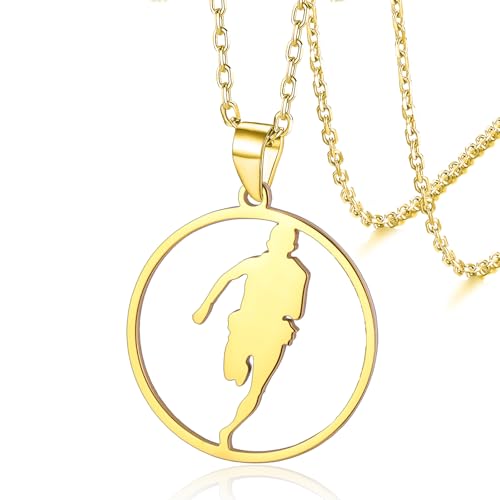 VASSAGO Läufer Halskette für Frauen Männer Edelstahl Marathon Athlet Anhänger Halskette Sport Lauf Schmuck Geschenk VASSAGO Läufer Halskette für Frauen Männer Edelstahl Marathon Athlet Anhänger Halskette Sport Lauf Schmuck Geschenk von VASSAGO