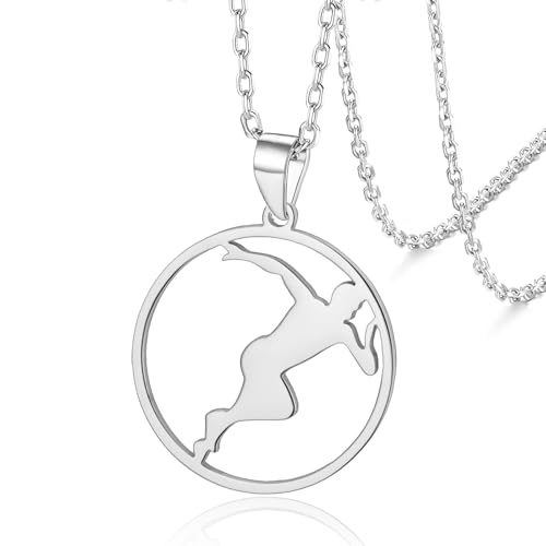 VASSAGO Läufer Halskette für Frauen Männer Edelstahl Marathon Athlet Anhänger Halskette Sport Lauf Schmuck Geschenk VASSAGO Läufer Halskette für Frauen Männer Edelstahl Marathon Athlet Anhänger Halskette Sport Lauf Schmuck Geschenk von VASSAGO