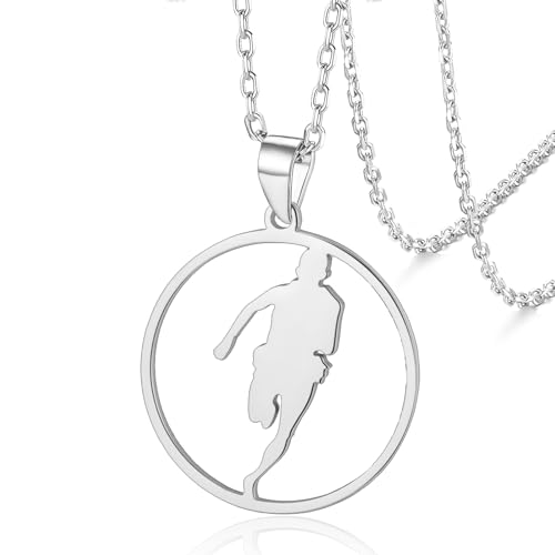 VASSAGO Läufer Halskette für Frauen Männer Edelstahl Marathon Athlet Anhänger Halskette Sport Lauf Schmuck Geschenk VASSAGO Läufer Halskette für Frauen Männer Edelstahl Marathon Athlet Anhänger Halskette Sport Lauf Schmuck Geschenk von VASSAGO