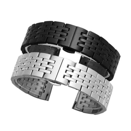 VAZZIC Uhrenarmband aus Edelstahl, Metallarmband, 12 mm, 14 mm, 16 mm, 17 mm, 18 mm, 19 mm, 20 mm, 21 mm, 22 mm, 23 mm, 24 mm, Breite, 18 mm, Achat von VAZZIC