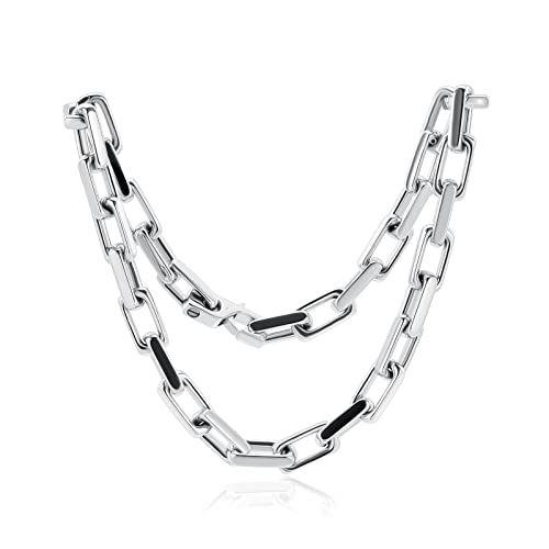 VCCWYQK Einäscherung Schmuck Büroklammer Kette Urne Halskette für Asche für Männer Frauen Memorial Asche Halter Halskette Keepsake Halskette für Asche von VCCWYQK