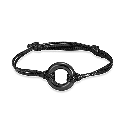 VCCWYQK Kreis der Ewigkeit des Lebens Urnenarmband für Asche für Männer Frauen Edelstahl Gedenkarmbänder Einäscherungsschmuck Armband von VCCWYQK