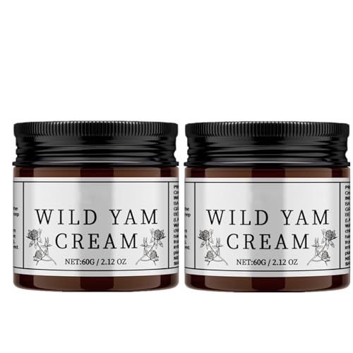 Organic Concentra Wild Yam Cream | Wild Yam Cream | Women's Organic Wild Yam Cream Facial Moisturizer,Natural Night Sweats Cream for Man & Women | Deep Moisturization 60g (2PCS) von VCTKLN