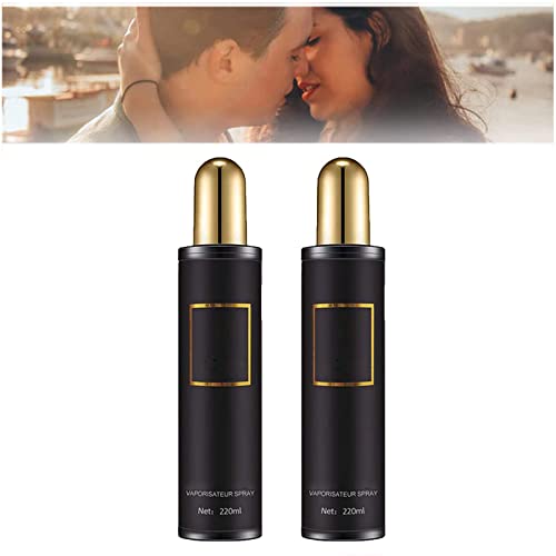 Venusmist Feromon-Essenz-Haarspray, Golden Lure Pheromon-Haarspray, Pheromon-Haaröl Für Frauen, Um Männer Anzuziehen, Langanhaltendes Haarserum-Spray Für Trockenes, Geschädigtes Haar (2pcs) von VELOWE