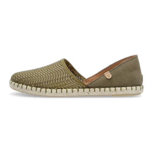 VERBENAS Espadrilles Carmen Lato/Serraje Kaki - Größe: 40 von VERBENAS