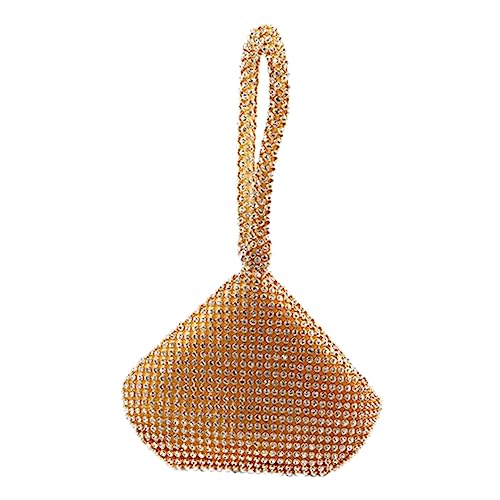 VERDANVERSE 1Stück Strass Handtasche für Damen Goldene Abendtasche für Hochzeiten Dinnerpartys mit Elegantem Rhinestone Design Tragbar und VERDANVERSE 1Stück Strass Handtasche für Damen Goldene Abendtasche für Hochzeiten Dinnerpartys mit Elegantem Rhinestone Design Tragbar und von VERDANVERSE
