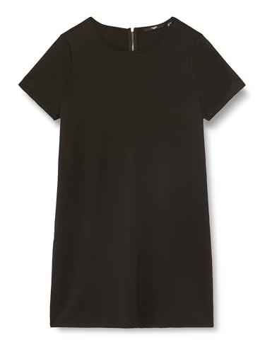 VERO MODA CURVE Damen VMCABBY SS Short Zip Dress JRS NOOS CUR Kleid, Black, 46-48 von VERO MODA CURVE