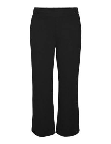 VERO MODA CURVE Damen VMCLIVA HW Wide Pant CUR NOOS Trousers, Black, 48W x 32L von VERO MODA CURVE