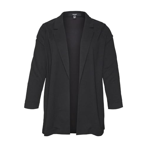 VERO MODA CURVE Damen VMCLIVA LS Long CUR NOOS Blazer, Black, 44 von VERO MODA