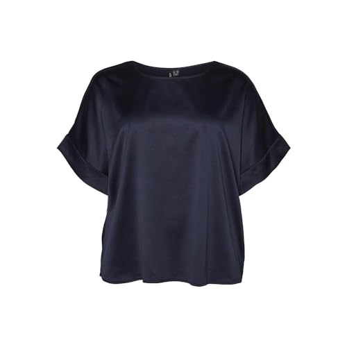 VERO MODA CURVE Damen VMCMERLE 2/4 O-Neck WVN GA NOOS CUR Top, Navy Blazer, 44 VERO MODA CURVE Damen VMCMERLE 2/4 O-Neck WVN GA NOOS CUR Top, Navy Blazer, 44 von VERO MODA CURVE