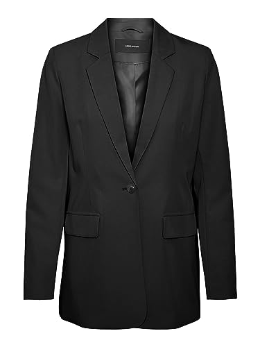 VERO MODA CURVE Damen Vmzelda Ls Blazer Curve Noos, Schwarz, 50 Große Größen von VERO MODA