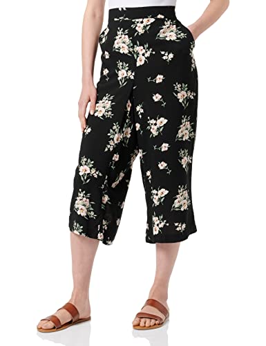 VERO MODA CURVE Damen Vmeasy Hw Culotte Pants WVN Ga Cur Hose, Black/AOP:Sandy, 44 Große Größen EU VERO MODA CURVE Damen Vmeasy Hw Culotte Pants WVN Ga Cur Hose, Black/AOP:Sandy, 44 Große Größen EU von VERO MODA CURVE