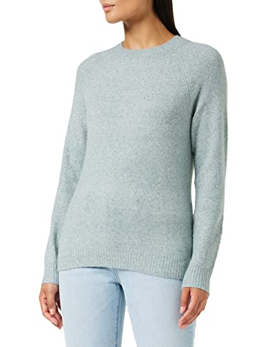 VERO MODA Damen VMDOFFY LS O-Neck Blouse GA NOOS 10201022, North Atlantic/Melange, S von VERO MODA