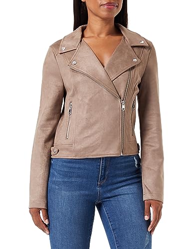 VERO MODA Damen VMJOSE AW23 Short Faux Suede Jacket NOOS Jacke, Brown Lentil, L von VERO MODA