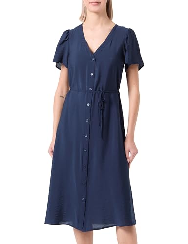 VERO MODA Damen VMJOSIE SS Calf Shirt Dress WVN GA Keid, Navy Blazer, X-Large von VERO MODA