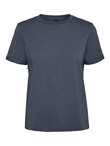 VERO MODA Damen Vmpaula S/S Noos T-shirts, Ombre Blue, M von VERO MODA