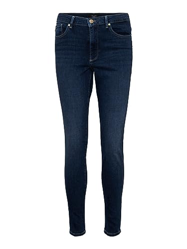 VERO MODA Damen VMSOPHIA HR Skinny RI3137 NOOS Jeans, Dark Blue Denim, XXL/34 von VERO MODA