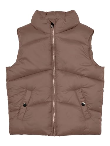 VERO MODA Damen VMUPPSALA Short Waistcoat Girl NOOS Weste, Brown Lentil, 158 von VERO MODA