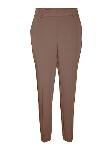 VERO MODA Damen VMZELDAMAYA MR Tapered Pant Hose, Brown Lentil, 38/34 von VERO MODA