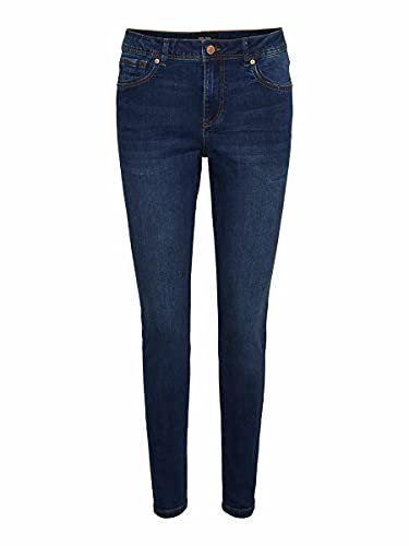 VERO MODA Damen Vmtanya Mr Piping Vi3144 Ga Noos Jeans, Dark Blue Denim, M EU von VERO MODA