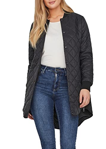 VERO MODA Damen Steppjacke VMHayle gestepper Kurzmantel 10224576 Black L von VERO MODA