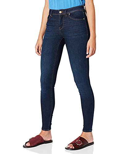 VERO MODA Damen Vmlux Mr Slim Ri347 Ga Noos Jeans, Dark Blue Denim, S EU von VERO MODA