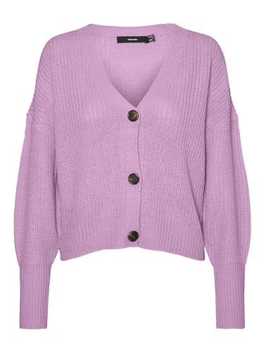 VERO MODA VMLEA LS V-Neck Cuff Cardigan NOOS von VERO MODA