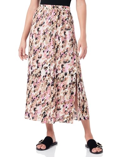 VERO MODA Women's VMEASY Maxi Skirt R1 WVN GA Rock, Tigers Eye/AOP:Ina, M von VERO MODA