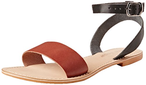 Vero Moda VMSTINE LEATHER SANDAL, Damen Knöchelriemchen Sandalen, Rot (Henna), 36 EU von VERO MODA