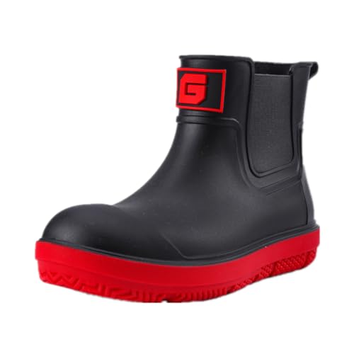 VERROL Gummistiefel Herren Damen Kurzer Regenschuhe Halbhohe Chelsea Boots Rutschfeste Wasserdicht Hoch geschnittene Schuhe Gartenschuhe Stiefeletten Regenstiefel für Fischen Outdoor VERROL Gummistiefel Herren Damen Kurzer Regenschuhe Halbhohe Chelsea Boots Rutschfeste Wasserdicht Hoch geschnittene Schuhe Gartenschuhe Stiefeletten Regenstiefel für Fischen Outdoor von VERROL