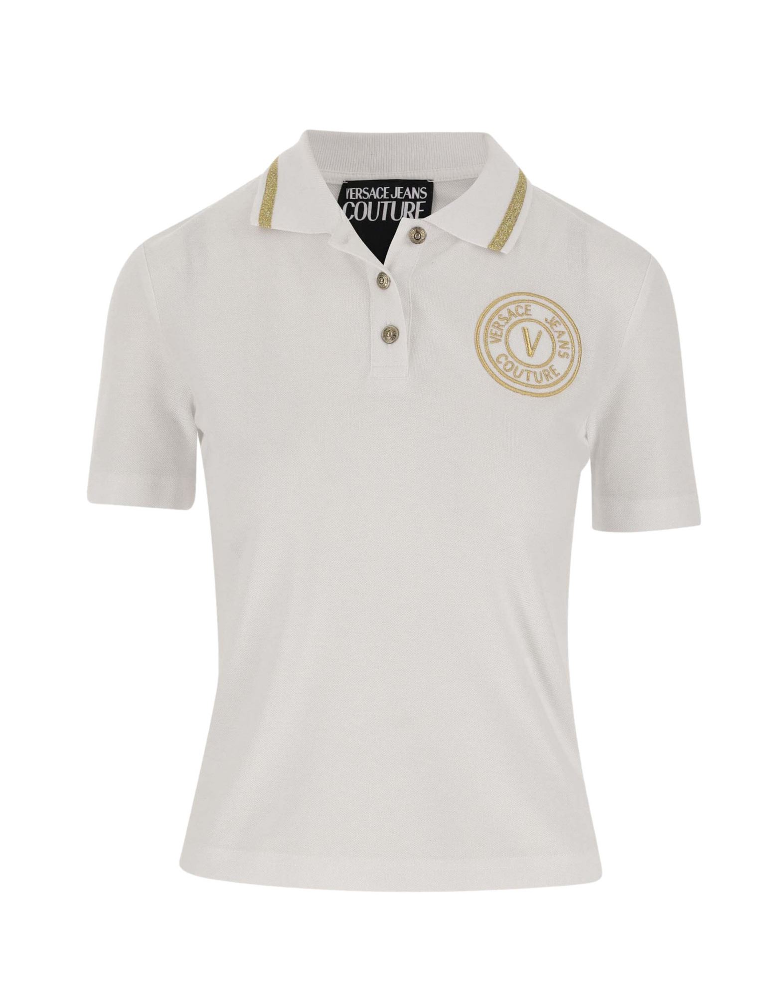 VERSACE JEANS Poloshirt Damen Weiß von VERSACE JEANS