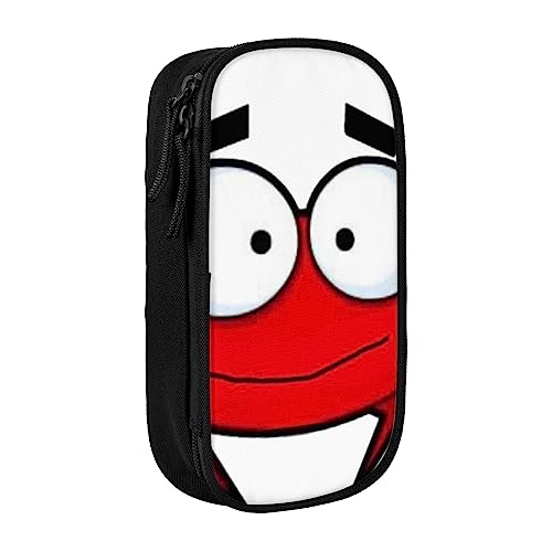 VGFJHNDF Federmäppchen mit Cartoon-Krabben-Design, Fach für Büro, Uni, Schule, Erwachsene, Teenager, Mädchen, Jungen, Schwarz, Schwarz , Einheitsgröße, Make-up-Tasche von VGFJHNDF